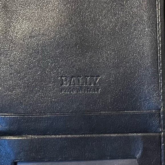 Bally Vintage Bifold Brown Leather Credit Cardholder/Checkbook Mens Wallet - Picture 7 of 7